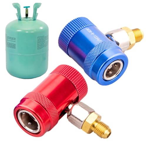 Adaptateur R1234Yf R134A – Valve Service, Connecteur Gaz | Raccords Charge Fluide Réfrigérant Clim Auto, Conversion Tuyauterie Air Conditionné, Compresseur Entretien Système Refroidissement – vue 5