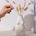 Body Flower Vase, 6.3" Tall Female Body Ceramic Vase for Decor, Modern Boho Art Vase Flower Arrangement Creative Vase for Home Office Decoration