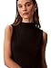 Calvin Klein Women's Crepe Mock Neck Top Black