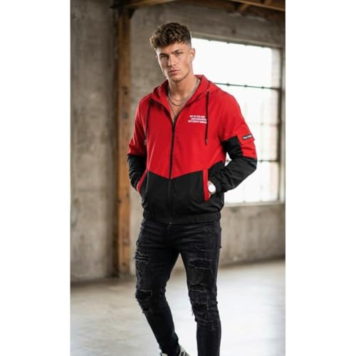 Image of Wind Cheater For Men | Winter Jacket For Men Back Print | Light Weight Men Jacket (Pack Of 1)