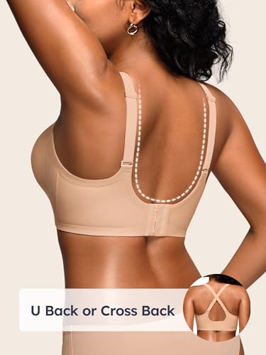 Image of Wireless Jelly Bras for Women No Underwire Seamless Full Coverage Bra with Support Comfort T-Shirt Bralette