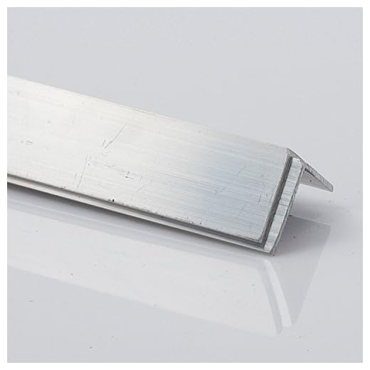 Aluminiumvinkel, aluminium L-profil, 50 x 50 x 5 mm, 2000 mm lång.