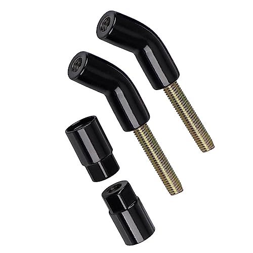 KACEPAR Spiegelschaftverlängerungen, Metallschwarze Spiegelschaftverlängerungen, passend für H/a*rley Sportster X883 1200 Iron 883