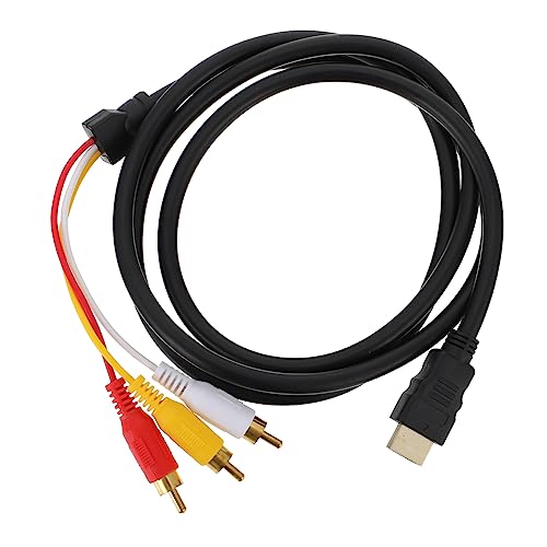 Connecting Cable to Video Adapter Cable Portable High Definition Cord for Tv DVD Projector Plated Connector Signal Transmission up to Resolution
