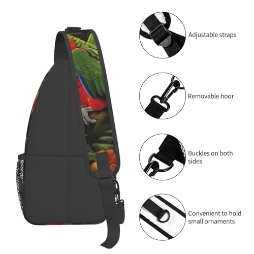 Bolso tipo bandolera cruzado para hombre negro miniatura 5