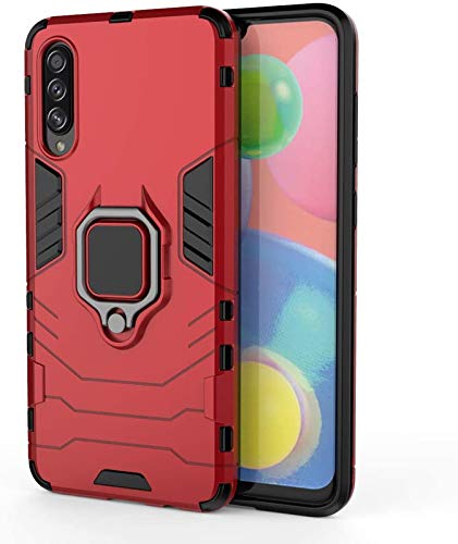 FitSmart Hybrid Armor Shockproof Soft TPU and Hard PC Back Cover with Ring Case for Samsung Galaxy A70s / SM-A707F/DS, SM-A707FN/DS - Red (B088PX43RN) Amazon Price History, Amazon Price Tracker