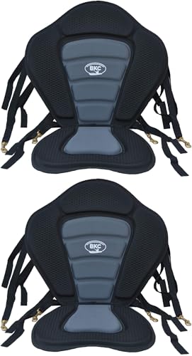 BKC UH-PS223 Universal Sit-On-Top Premium Memory Foam Padded Kayak Seat and Backrest with Adjustable...