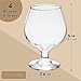 Juvale Cocktail Glasses - 13 Oz Clear Modern Short Stem, 4 Count, Lead-Free Crystal - Brandy Glasses & Cognac Balloon Snifters for Bourbon