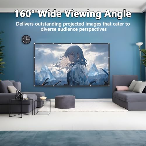 Pantalla de proyector plegable 120 pulgadas 4K miniatura 3