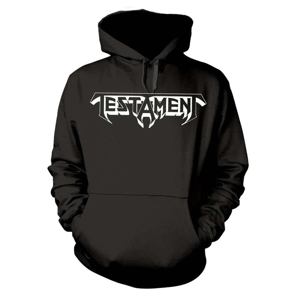 TESTAMENT BAY AREA THRASH Hooded Sweatshirt Medium BLACK