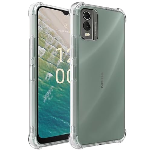 Image of Skyro Nokia C32, [Bumper] Exculsive Transparent with Shockproof Slim Back Cover Case for Nokia C32 - Transparent
