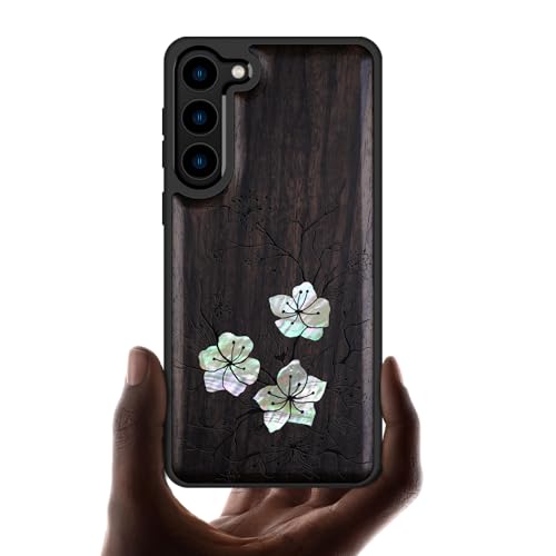 Coque Galaxy S23 Plus antichoc bois véritable anti-rayures