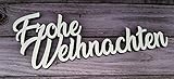 MK-Schoenes Schriftzug Frohe Weihnachten – 30cm - weiß – aus Holz