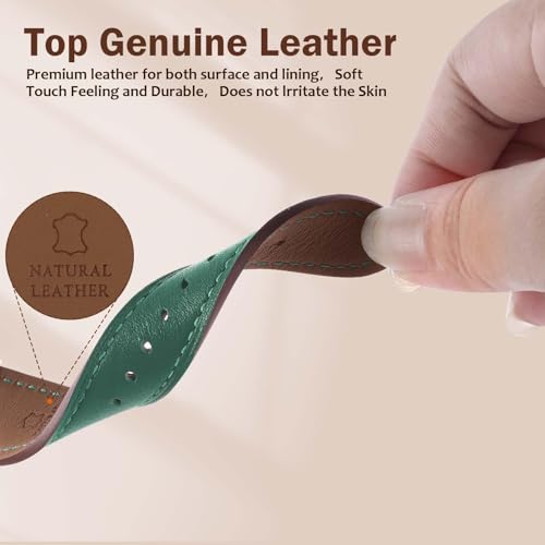 Genuine Leather Band Compatible with Apple Watch Bands for Women Men 49mm 46mm 45mm 44mm 42mm 41mm 40mm 38mm, Soft Leather Replacement Strap for iWatch Ultra/SE/Series 11 10 9 8 7 6 5 4 3 2 1