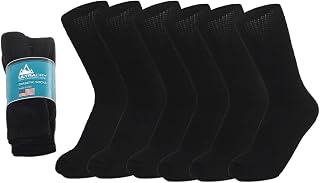 ultradry Diabetic Socks for Men and Women - 6 Pairs Seamless Non Binding Socks, Neuropathy Socks