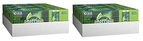 PERRIER Lime Flavored Sparkling Mineral Water, 8.45 fl oz. Slim Cans, 2 Cases