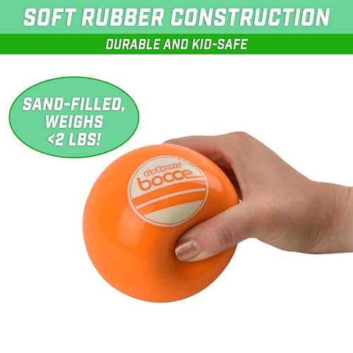 GoSports 90 mm Soft Bocce Set Includes 8 Weighted Balls, Pallino and Case, Play Indoors or Outdoors by GoSports - Image 3