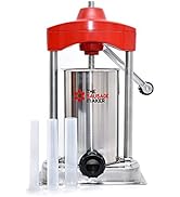 The Sausage Maker - 10 lb. Heavy Duty Vertical Sausage Stuffer - Includes Stuffing Tubes - Stainl...