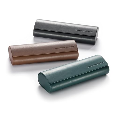 FEFI Etui na okulary Hardcase – zrównoważone i ekologiczne z materiału pochodzącego z recyklingu – Softtouch i miękka wyściółka wewnętrzna – zapięcie magnetyczne – idealna ochrona – w zestawie