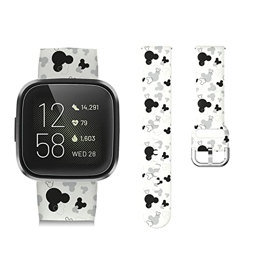 Acloozsm Cute Smartwatch Band Compatible With Versa 2/ Versa/Versa Lite Soft Silicone Strap Suitable For 6.1"- 8.3" (155Mm-210Mm) Wrist #TOP17