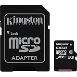  Kingston - Tarjeta de memoria de 64 GB clase 10 para GoPro Hero 8