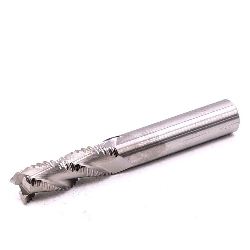 Fresas de desbaste carburo sólido HRC55, 3 flautas, 16 mm, 20, herramienta mecanizado CNC, torno, fresa aluminio, 1 unidad(AL-3FCU-D16X100L)