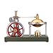 HOENTECH Steam Engine Kit, DIY Assembly Retro Vertical Metal Steam Engine Model with Spherical Boiler - Build Your Own Steam Engine (KIT Version)