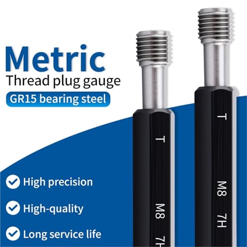 1PCS 7H M1-M9 X0.2/0.25/0.3/0.35/0.4/0.45/0.5/0.6/0.7/0.8/1/1.25 Steel Gage Metric Fine Thread Plug Gauge(M3X0.5-7H) miniatura 3