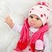 Kdudgso Reborn Baby Dolls Girl 22 Inch Lucy Cute Realistic Baby Doll, Lifelike Vinyl Reborn Baby Doll Real Life Bebe Silicona with Feeding Kit Toys for Gifts for Kids 3+