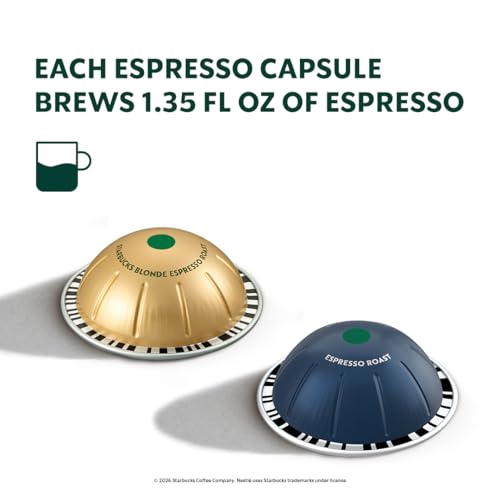 Image of Starbucks by Nespresso Vertuo, Espresso Variety Pack, 40-count Espresso Pods, Brews 1.35 oz.