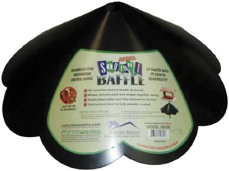 Erva SB8SE Pole Mount Scalloped Cone Baffle, Black, 18.5-Inch