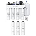 SimPure T1-100 Reverse Osmosis System, Comes with Extra 3 Replacement Cartridges Filters(6-Month Replacement Filters)