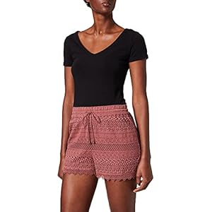 VERO MODA Vrouwelijke shorts met kant