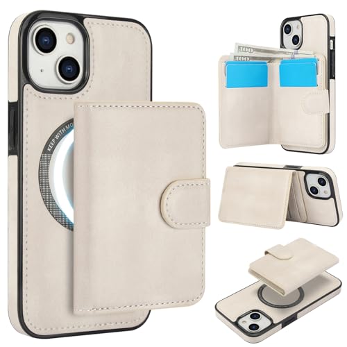 対応 iPhone13mini ケース手帳型 スタンド機能 耐衝撃 magsafeカードポケット付き スマホケース スマホケース13 mini ワイヤレス対応 横置き カード収納 財布 埃防止耐久性 滑り止め 落下保護 おしゃれ 高級PUレザー (対応 i
