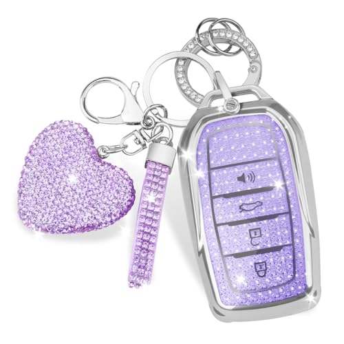 Coque de clé pour Toyota Corolla Camry Tacoma étui de protection violet