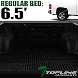 TLAPS Black Rubber Diamond Plate Truck Bed Floor Mat Liner For 07-18 Chevy Silverado/GMC Sierra...