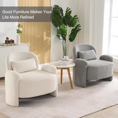 Sillón Lounge Moderno Plegable Beige miniatura 7