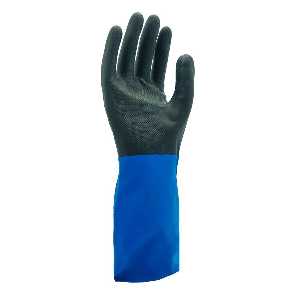 Guantes SHOWA CHM de látex con neopreno sobre caucho natural con robusta de algodón (pack de 12 pares)