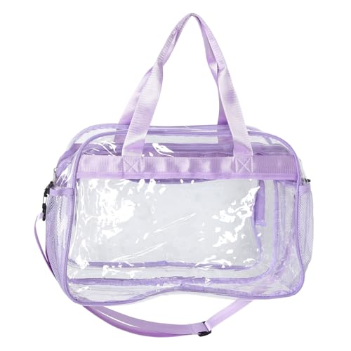 Sac de voyage transparent PVC grand cabas de plage imperméable et accessoire rangement sport