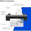 HP DesignJet T210 Large Format Color Plotter Printer - 24-inch, for Easy Wide Format CAD & Poster Prints (8AG32D)