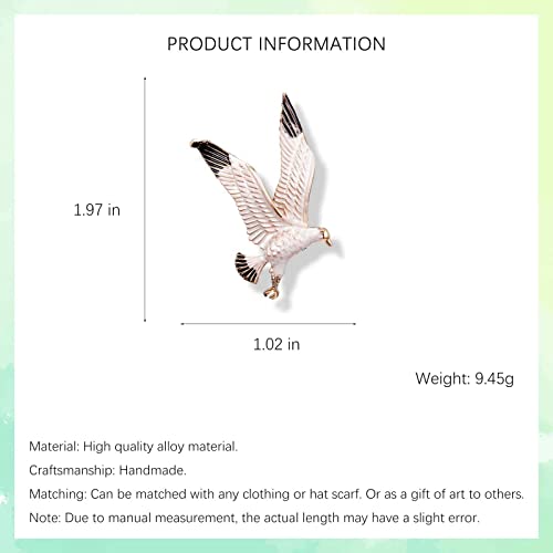 Hetica Seagull Pin Women Animal Bird Brooch Safety Brooch Pins, Enamel Pins For Clothing Backpack Hat Decoration, Mother's Day Valentine's Day Anniversary Birthday Gifts For Women #TOP6
