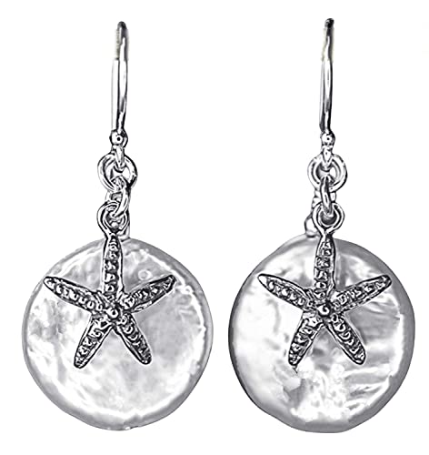 Boucles d'oreilles étoile de mer en argent 925 pour femme