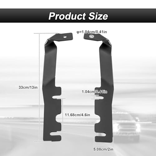 ROMELACK Ditch Light Brackets Hood Hinge Mount Fit for Dodge Ram 1500 19-24 by ROMELACK - Used condition - Image 3