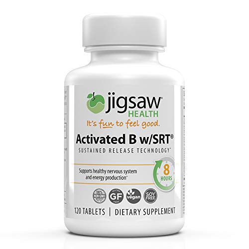 Jigsaw Health Activated B Complex w/SRT - Supports Healthy Energy, Contains B1, B3