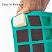 Webake Square Silicone Mold for Wax Melt, 40-Cavity Chocolate Candy Mold for Homemade Baking