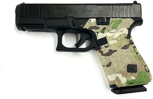 Handleitgrips Gun Grip Tape Compatible with Glock 19/23 Gen 5/Gen 5 MOS - Multicam Edge Series Pistol Grip Tape, Gun Skins, Veteran Owned, Made in USA