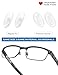 4 Pairs Replacement Nosepieces Nose Pads for Maui Jim Baby Beach MJ245/Kahuna MJ162/Kawika MJ257/Wiki Wiki MJ246; for Oakley Whisker/WireTap/Half Wire 2.0/Crosshair 2.0 OO4044/Crosshair 1.0 Sunglasses