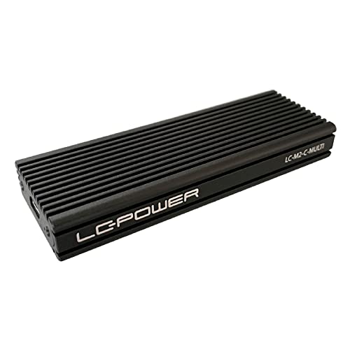 Caja externa para SSD M.2 NVMe y SATA USB 3.2 negra miniatura 1