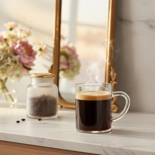 JUVITUS Set 2 Tazas de Vidrio Borosilicato 12 oz miniatura 4