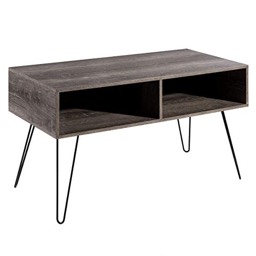 Tangkula Retro TV Stand for TVs up to 45", Wood Entertainment Center